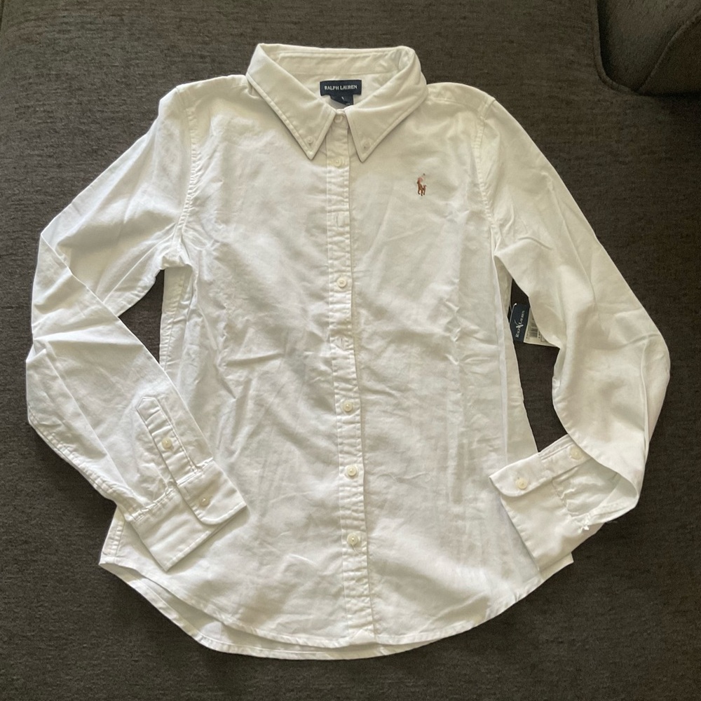 Ralph Lauren White Long-Sleeve Shirt